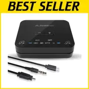 Premium Bluetooth 5.3 Transmitter for Optical & AUX - 100ft Wireless Range