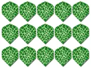 5 Sets Ruthless iFlights Standard Dart Flights -Ships w/ Tracking- Green Leopard