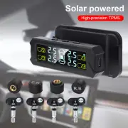 Tire Pressure Monitoring System Wireless Solar TPMS w/4 Sensors & 4 Alarm Modes