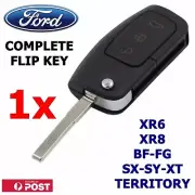 FORD 3 Button Transponder Remote Flip Key BF FG Falcon Territory Mondeo FPV