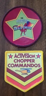 Atari Activision Patches Chopper Commandos and Trail Drive - NOS Vintage
