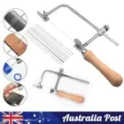 Mini U-shaped Saw Jewelry DIY Tool Jewelers Saw Bow Saw Frame 12 Blades Kit AU