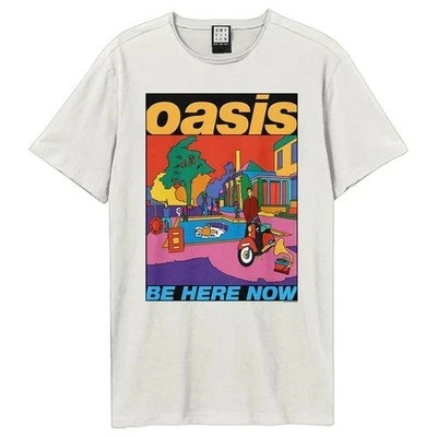 OASIS BE HERE NOW COLOUR VINTAGE WHITE MEDIUM - T-shirt