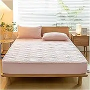CVBFDB Washable Single Bed Cover Four Seasons Universal Mattress Cover Bed Cover Delicate Skin(180 * 220cm)