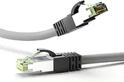 Goobay 55134 CAT 8.1 Patch Cable S/FTP (PiMF) Grey - LSZH Halogen-Free CU Material