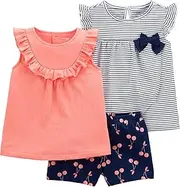 Simple Joys by Carter's Baby-Mädchen T-Shirt-Set