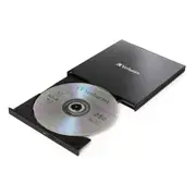Verbatim USB 3.1/USB-C Ultra HD 4K External Slimline Blu-Ray Writer For Laptop