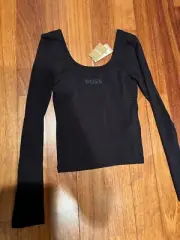 Boss Bodywear Women Top Black, S, open back
