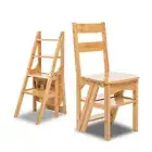 4Step Ladder Folding Stool Heavy Duty130kg Capacity Chair Industrial Lightweight