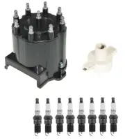 Distributor Rotor Cap & Spark Plugs .060" Kit ACDelco For GMC P3500 5.7L V8 1996