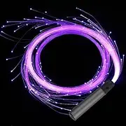 ZAGARO Light Whips - LED Fiber Optic Whip Rechargeable | Pixel Whip with 360 Degree Swivel, Mutiple Mode Effects, Fiber Whip for Raves Parties, Light Shows