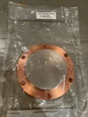 Sputtering Target, Ni20Ti80 wt %, approx 3"x.25"w/ 4" copper backing plate