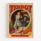 Cycles Terrot Dijon Tamango (France) Bicycle 1890 Retro Vintage Poster Print
