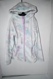 Lands’ End Girls Softest Fleece Hoodie in Soft Swirl Size: SMALL #5835752 NWT
