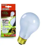 Zilla Day White Light Incandescent Bulb 50 Watt Null