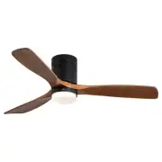Ceiling Fan with Lights 52 Inch Flush Mount Ceiling Fan with Remote Control, ...