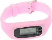 COOLHIYA Wristband Women Bracelets Portable Step Pedometer Simple Watch Running Watch Step Counter Watch Smartwatch Step Bracelet Watches Pedometer Watch Tool Pink Led Miss