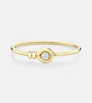 [Jessica McCormack] Jessica McCormack Forget Me Knot 18kt gold bangle with diamond One Size gold