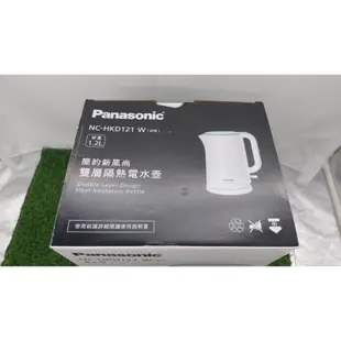 ｛二手便宜賣｝Panasonic 國際牌電熱水壺 雙層隔熱電熱水壺容量1.2L白色NC-HKD121