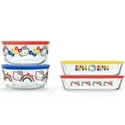 Pyrex® 8-piece Glass Storage Set: Hello Kitty®, Ribbons & Bows - NIB