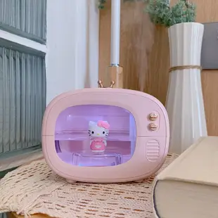 Hello Kitty桌面加濕器迷你卡通可愛女生電視補水儀暖光小夜燈