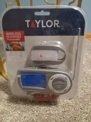 Taylor 1479-82 Programmable Food Thermometer with Wireless Remote , NEW