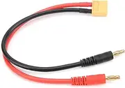 XT60 Charging Cable, Stable XT60 to 4.0mm Banana Plug 12AWG Cable Lightweight for Boat Models for Airplane for Rc Car