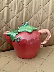 Little Teapot in the Shape of a Strawberry