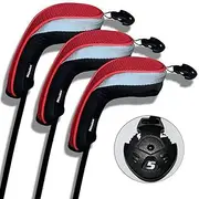 Andux Golf Hybrid Club Head Covers with Interchangeable No. Tag Pack of 3
