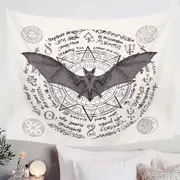 Ancient Demons Symbols Bat Tapestry
