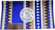 EQUIGEAR Western Show Horse Saddle Blanket New Zealand Wool Western Design Handmade Saddle Blanket Top Wool Pad Sensor Flex (Customization Available) QW17 (34x40)