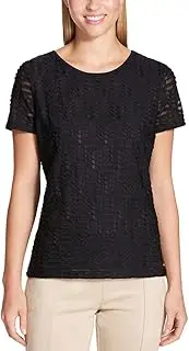 [Calvin Klein] Women's Stretch Textured Shirt