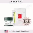 Acne SOS Kit – COSRX Pimple Patch, Anua Heartleaf Pad, celimax Retinal