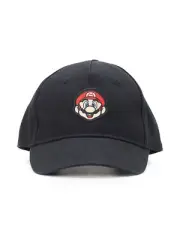 Super Mario Youth Baseball Cap one size Snap Back Hat color black NWT