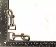 2 x 20mm Metal swivel snap hook (Stainless Steel spring)