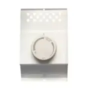 Mechanical Electric Baseboard Heater Mounted Thermostat in White Single-Pole