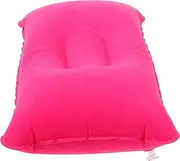 Generic Outdoor Inflatable Air Pillow Backpacking Pillow Travel Pillows Outdoor Cushions Bed Pillows Camping Pillow Outdoor Pillow Inflatable Pillow Camping Office Resting Pillow PVC Rosy