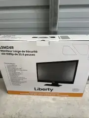 Liberty 23.6” Wide LED Sec Monitor-HDMI,VGA & BNC Inputs,Audio,IR Remote-#LSM24R