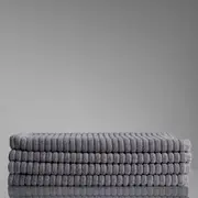Canningvale Alessia Rib Rib Bath Mat - Dusk, Bamboo