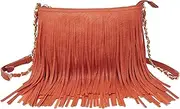 [Solene] Women's Fringed Shoulder Bag Tassel Cross Body Bags