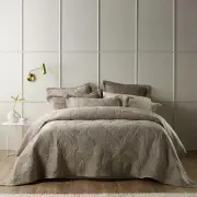 Bianca Kairo Taupe Coverlet Set Single/Double