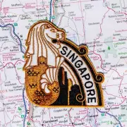 Singapore Iron on Travel Patch - Great Souvenir or Gift for travellers