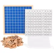 Learning Puzzle 1-100 Number Teaching Toy Toddler Busy Board Preschool Supply