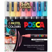 POSCA PC3M Paint Markers Pastel 8 Pack
