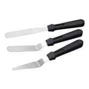 3pc Mastercraft Stainless Steel Mini Palette Knife Spreading Baking Utensil Set