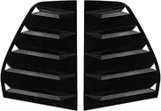 A Pair Car Rear Window Louver Shutter Cover Trim Compatible for VW Golf MK6 2010-2014 for GTI/R Models Window Louver Side Vent Trim