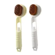 Shoe Brush with Soft Bristles and Soap Dispenser Hanging Hole Storage