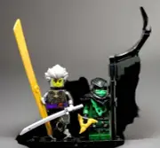 Lego Cinder Evil Ghost Two Faces Limited Edition Ninjago + Evil Green Ninja