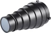Labymos Metal Conical Snoot with Honeycomb Grid 5pcs Color Filter Kit for Bowens Mount Studio Strobe Monolight Photography Flash