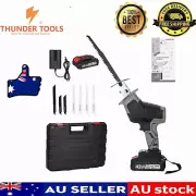 Thunder Tools 21V Brushless 3000SPM Electric Reciprocating Saw with 8 Saw Blades